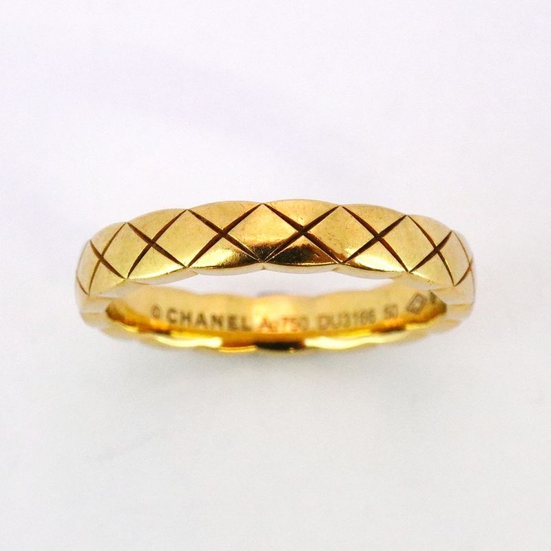 Chanel Ring Coco Crush 18K Yellow Gold Yellow Gold #50 Ladies
