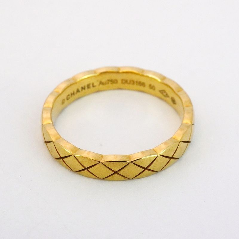 Chanel Ring Coco Crush 18K Yellow Gold Yellow Gold #50 Ladies