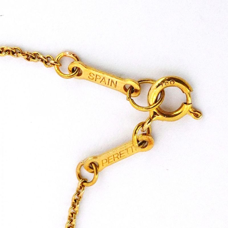 Tiffany & Co Necklace Open Heart 18K Yellow Gold Yellow Gold Ladies