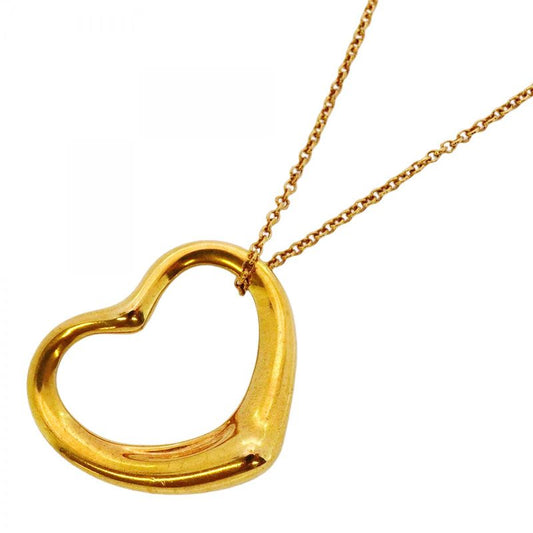 Tiffany & Co Necklace Open Heart 18K Yellow Gold Yellow Gold Ladies