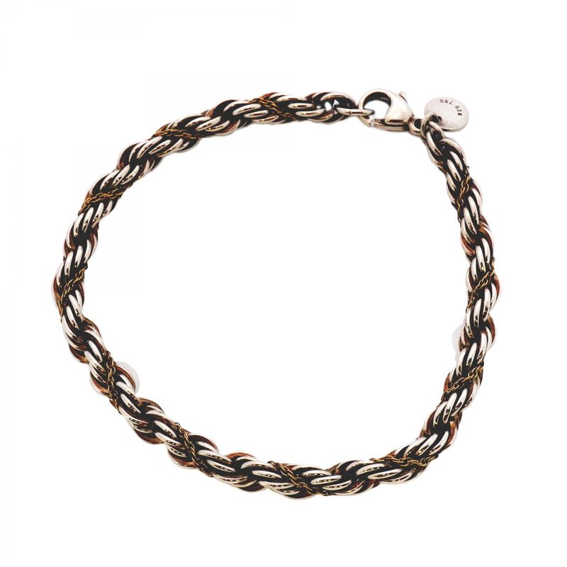 Tiffany & Co Bracelet Twist/rope 18K Yellow Gold Yellow Gold Silver 925 Men
