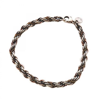Tiffany & Co Bracelet Twist/rope 18K Yellow Gold Yellow Gold Silver 925 Men
