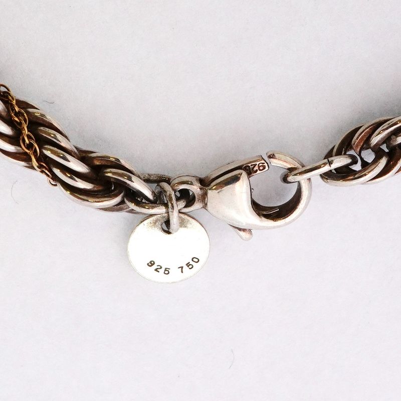 Tiffany & Co Bracelet Twist/rope 18K Yellow Gold Yellow Gold Silver 925 Men