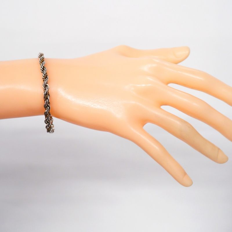 Tiffany & Co Bracelet Twist/rope 18K Yellow Gold Yellow Gold Silver 925 Men
