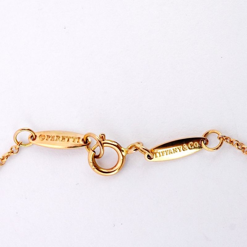 Tiffany & Co Necklace Open Heart 18K Pink Gold Pink Gold Ladies