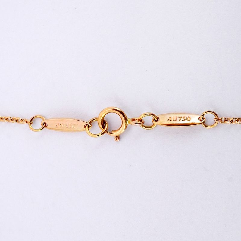 Tiffany & Co Necklace Open Heart 18K Pink Gold Pink Gold Ladies