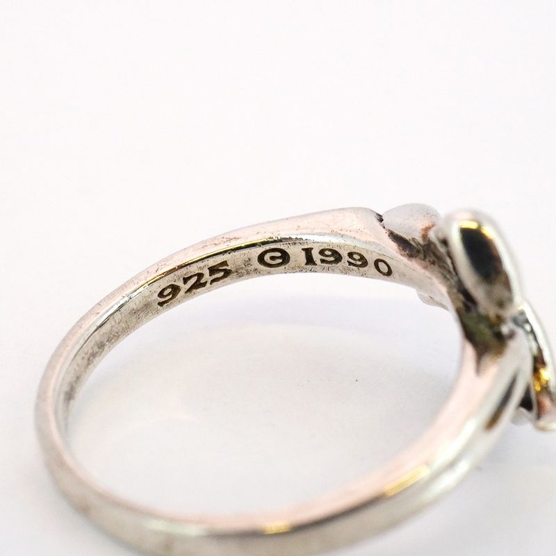 Tiffany & Co Ring Ribbon Motif Silver 925 Size 13 Ladies