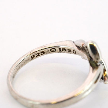 Tiffany & Co Ring Ribbon Motif Silver 925 Size 13 Ladies