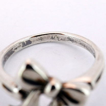 Tiffany & Co Ring Ribbon Motif Silver 925 Size 13 Ladies
