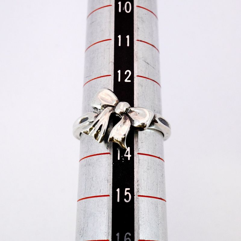 Tiffany & Co Ring Ribbon Motif Silver 925 Size 13 Ladies