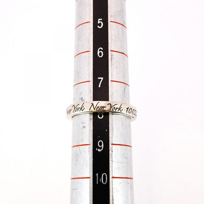 Tiffany & Co Ring Notes Narrow Silver 925 Size 8 Ladies