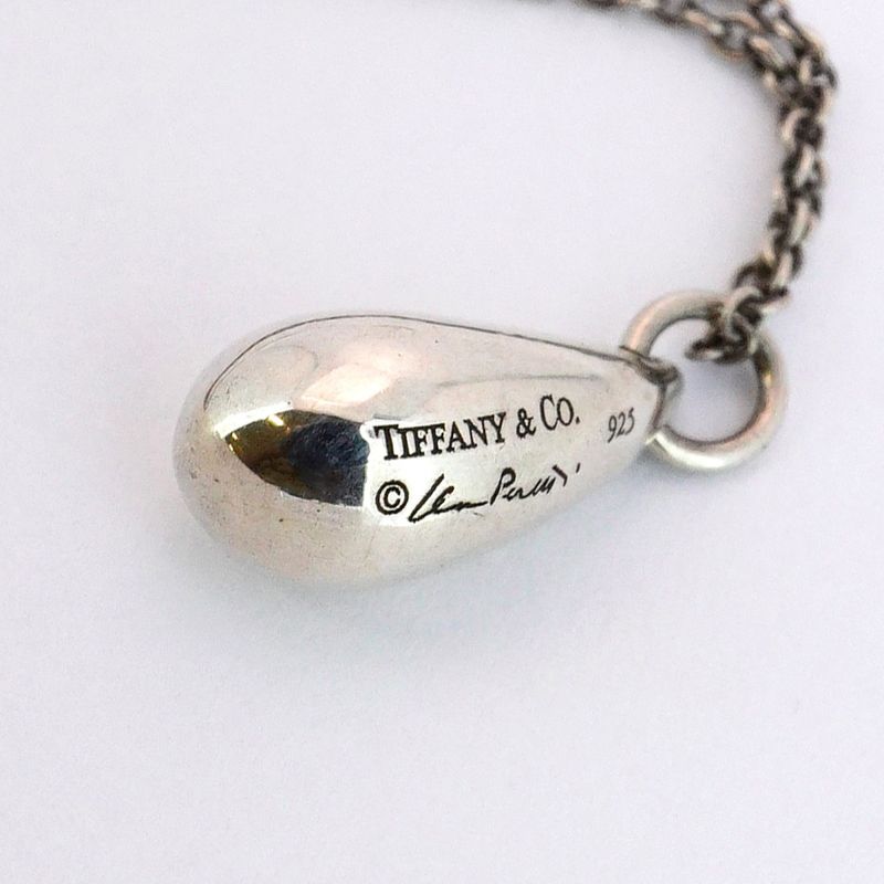 Tiffany & Co Necklace Teardrop Silver 925 Ladies