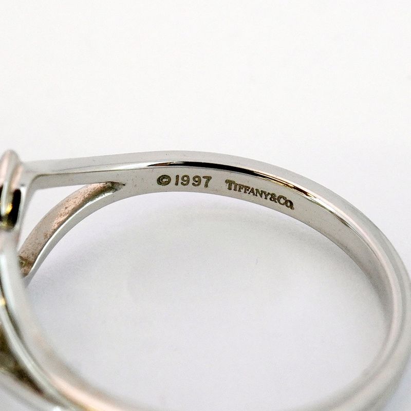 Tiffany & Co Ring Victoria 4PD Pt950 Platinum Diamond #9 Ladies