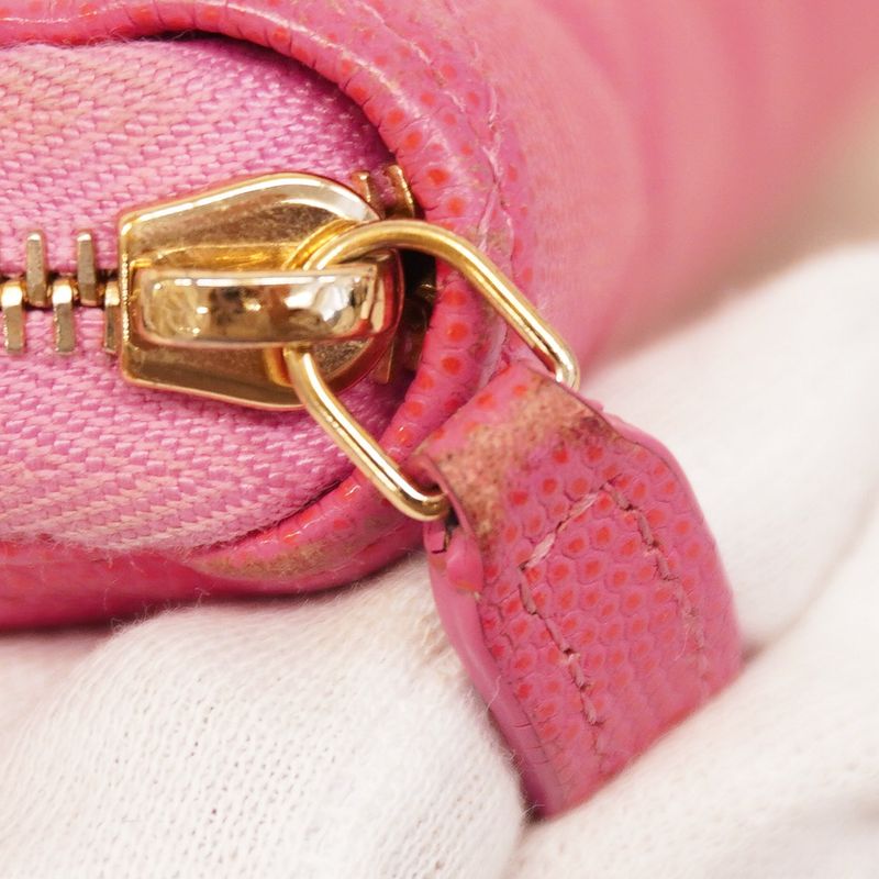 Chanel Long Wallet Matelasse Caviar Skin Pink Gold Hardware Women