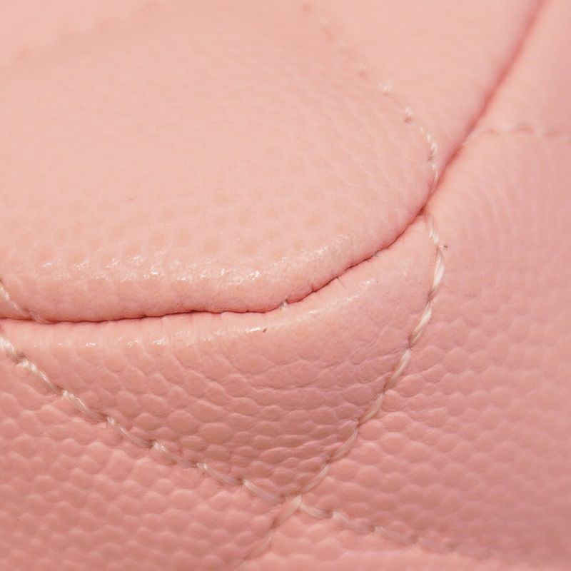 Chanel Handbag Matelasse Caviar Skin Pink Gold Hardware 2way Bag Ladies