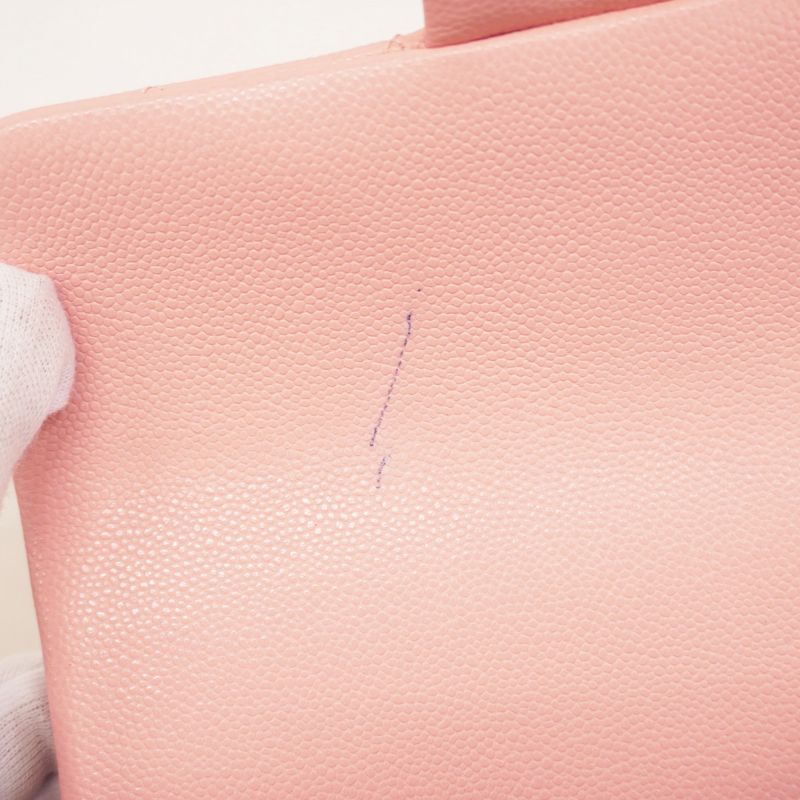 Chanel Handbag Matelasse Caviar Skin Pink Gold Hardware 2way Bag Ladies