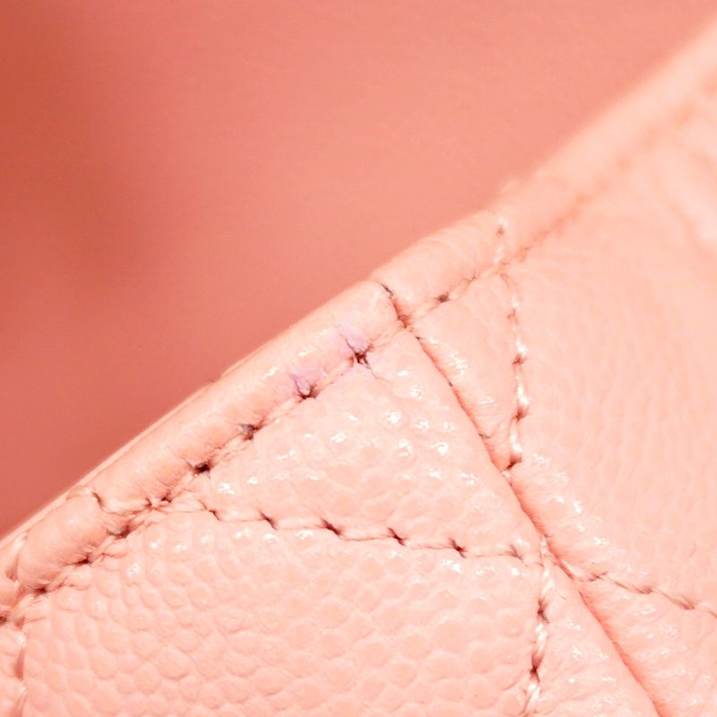 Chanel Handbag Matelasse Caviar Skin Pink Gold Hardware 2way Bag Ladies