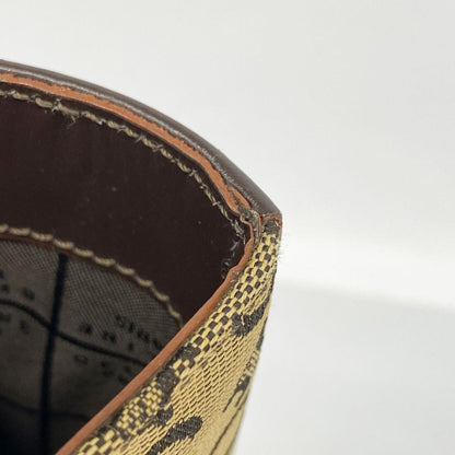 Celine Tote Bag C Macadam Canvas Beige Brown Gold Hardware Women's