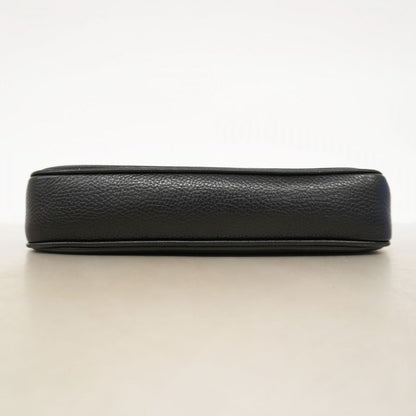 Gucci Shoulder Bag Soho Interlocking G 5363224 Leather Black Chien Pan Gold