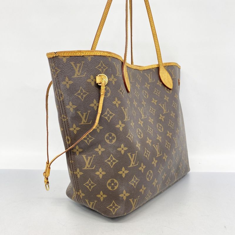 Louis Vuitton Tote Bag Monogram Neverfull MM M40156 Brown Ladies