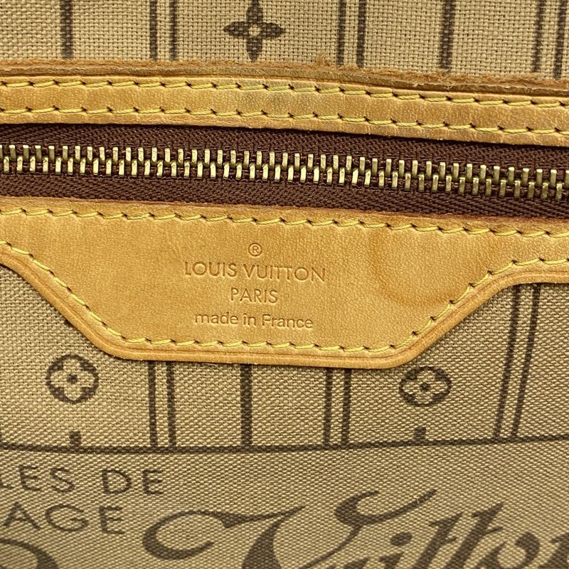 Louis Vuitton Tote Bag Monogram Neverfull MM M40156 Brown Ladies