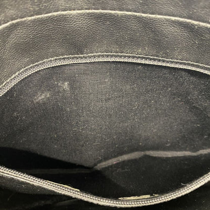 Chanel Shoulder Bag Choco Bar Lambskin Black Gold Hardware Women