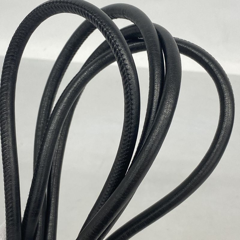 Chanel Shoulder Bag Cambon Lambskin Black White Silver Hardware Women