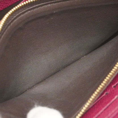Louis Vuitton Long Wallet Monogram Portefeuille Cles Mance M60742 Brown Fuchsia