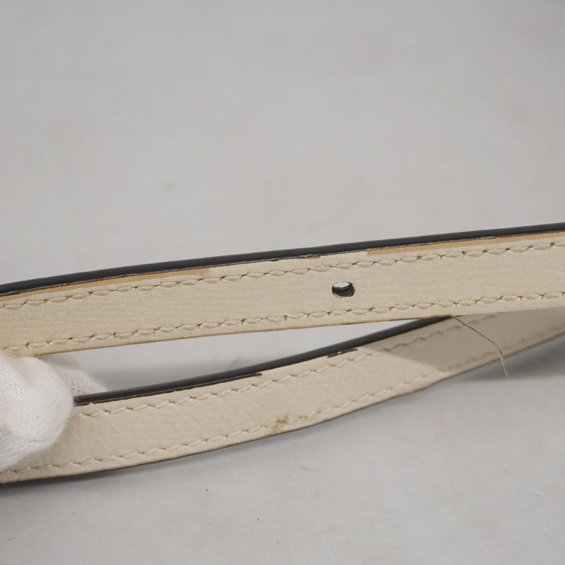 Gucci Shoulder Bag GG Supreme Horsebit 625615 PVC Leather Brown White Gold