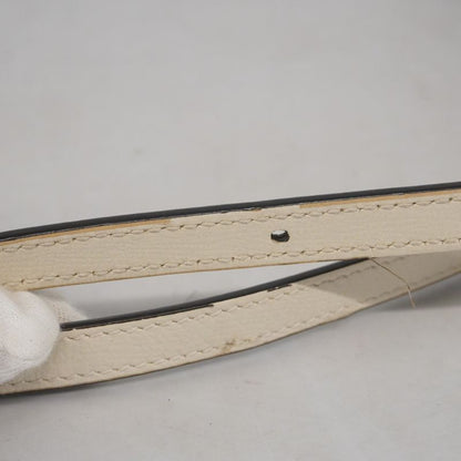 Gucci Shoulder Bag GG Supreme Horsebit 625615 PVC Leather Brown White Gold