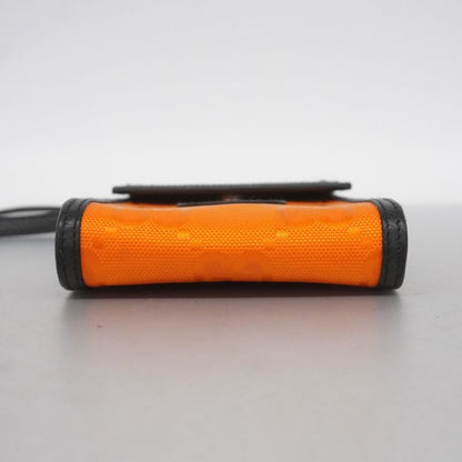 Gucci Shoulder Bag Jumbo GG 625599 Canvas Orange Black Silver Hardware Men