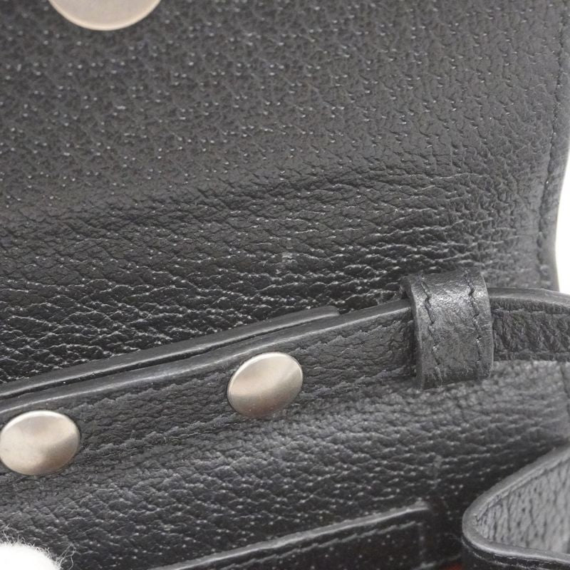 Gucci Shoulder Bag Jumbo GG 625599 Canvas Orange Black Silver Hardware Men