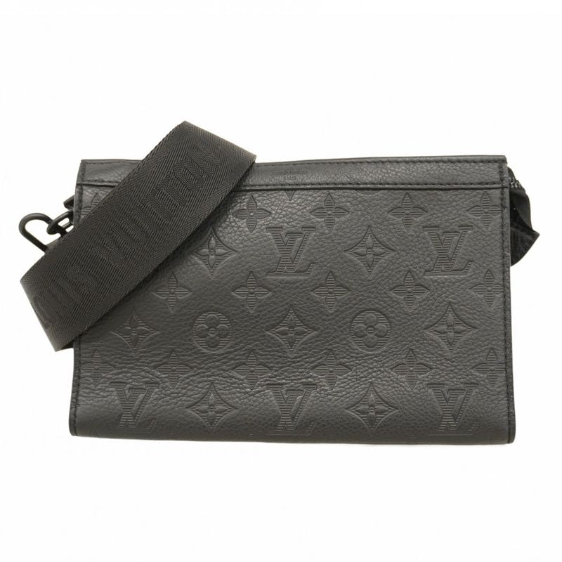 Louis Vuitton Shoulder Bag Monogram Shadow Gaston Wearable Wallet M81115 Noir