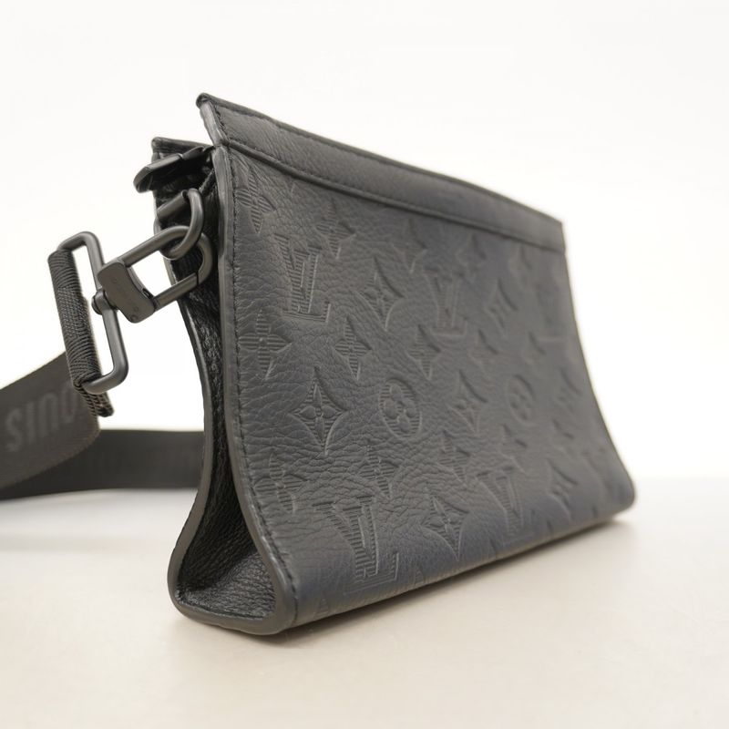 Louis Vuitton Shoulder Bag Monogram Shadow Gaston Wearable Wallet M81115 Noir