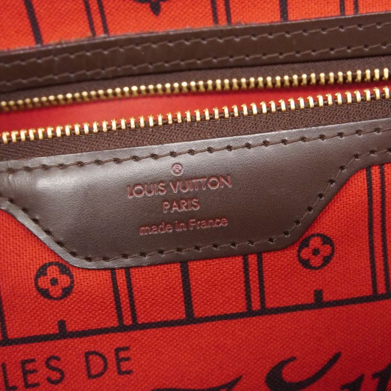 Louis Vuitton Tote Bag Damier Neverfull MM N51105 Ebene Womens