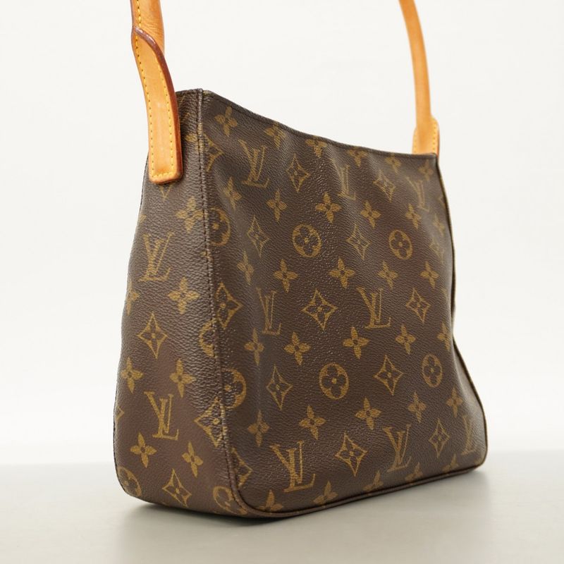 Louis Vuitton Shoulder Bag Monogram Looping MM M51146 Brown Ladies