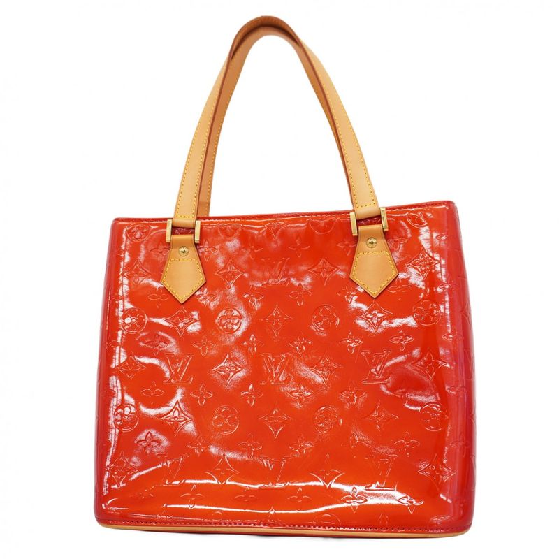 Louis Vuitton Tote Bag Vernis Houston M91092 Rouge Women's