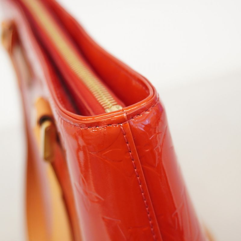 Louis Vuitton Tote Bag Vernis Houston M91092 Rouge Women's