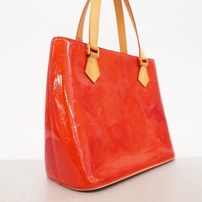 Louis Vuitton Tote Bag Vernis Houston M91092 Rouge Women's