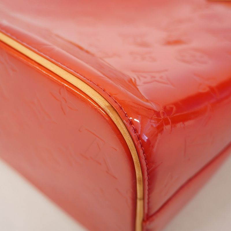 Louis Vuitton Tote Bag Vernis Houston M91092 Rouge Women's