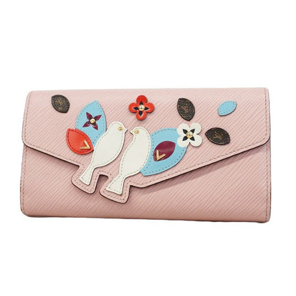 Louis Vuitton Epi Portefeuille Sarah M62608 Rose Ballerine Women's Long Wallet