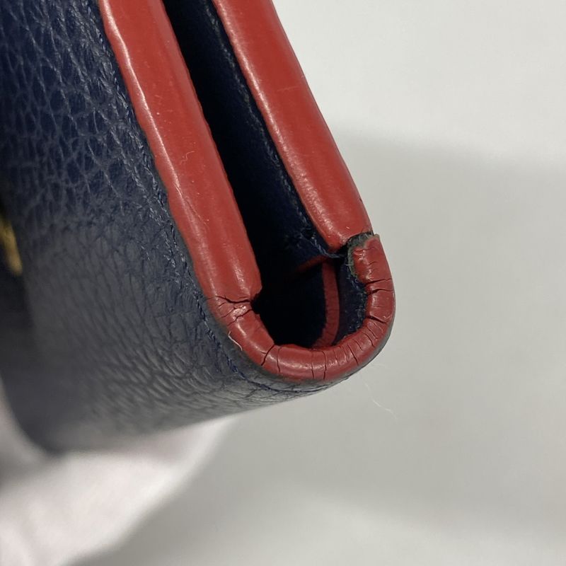 Louis Vuitton Trifold Wallet Taurillon Portefeuille Capucines Compact M63741