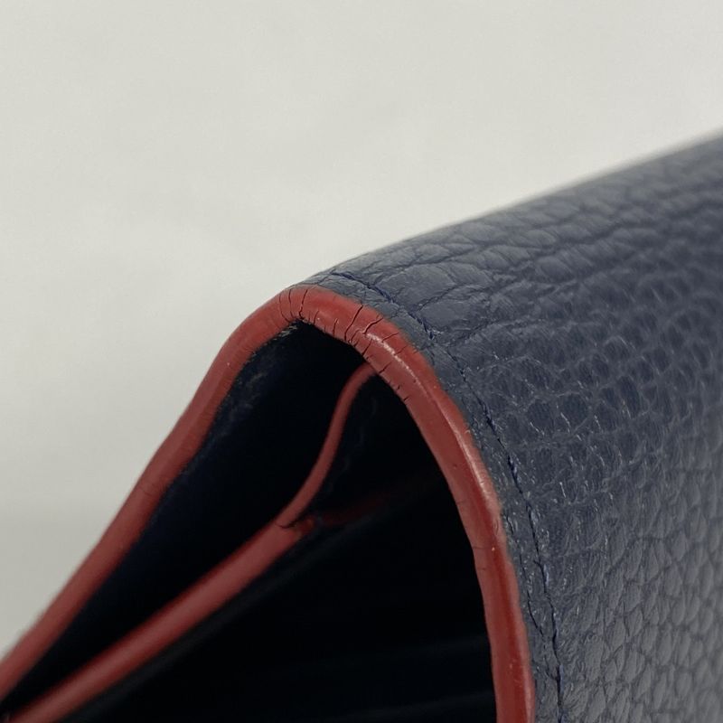 Louis Vuitton Trifold Wallet Taurillon Portefeuille Capucines Compact M63741