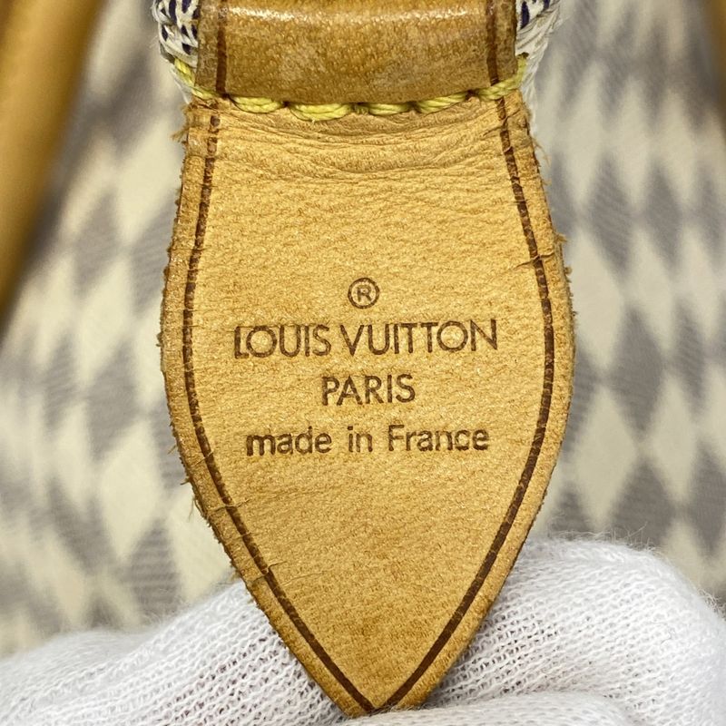 Louis Vuitton Tote Bag Damier Azure Saleya MM N51185 White Ladies