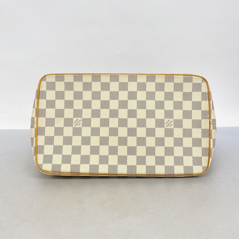 Louis Vuitton Tote Bag Damier Azure Saleya MM N51185 White Ladies