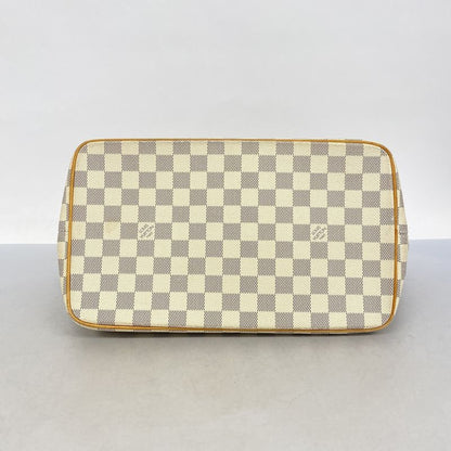 Louis Vuitton Tote Bag Damier Azure Saleya MM N51185 White Ladies