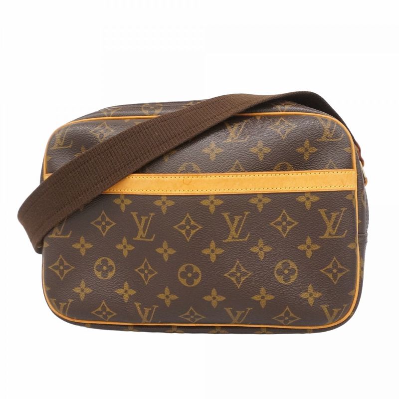 Louis Vuitton Shoulder Bag Monogram Reporter PM M45254 Brown Ladies