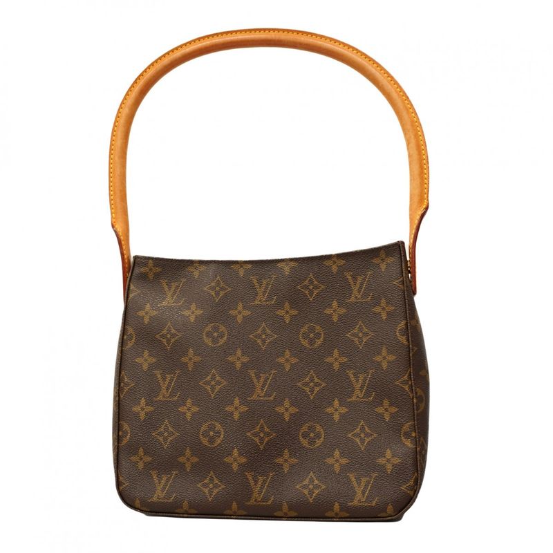 Louis Vuitton Shoulder Bag Monogram Looping MM M51146 Brown Ladies