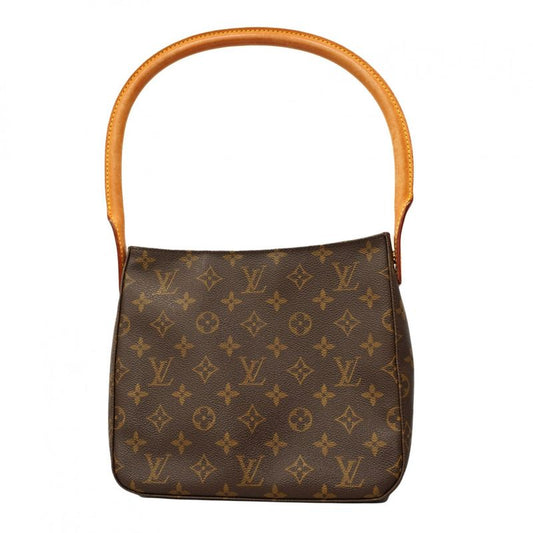 Louis Vuitton Shoulder Bag Monogram Looping MM M51146 Brown Ladies