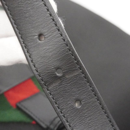 Gucci Backpack Daypack Sherry Line 619749 Nylon Black Silver Hardware Women